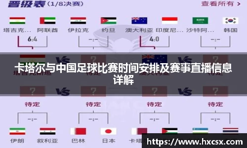 卡塔尔与中国足球比赛时间安排及赛事直播信息详解